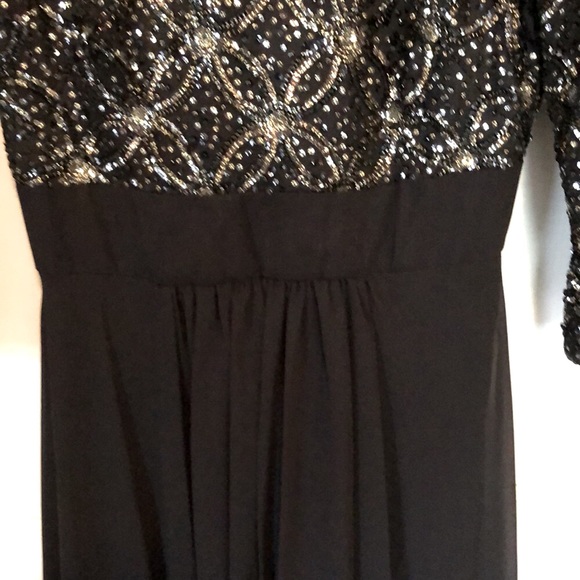 Eliza J black sequined gown. - Picture 6 of 11